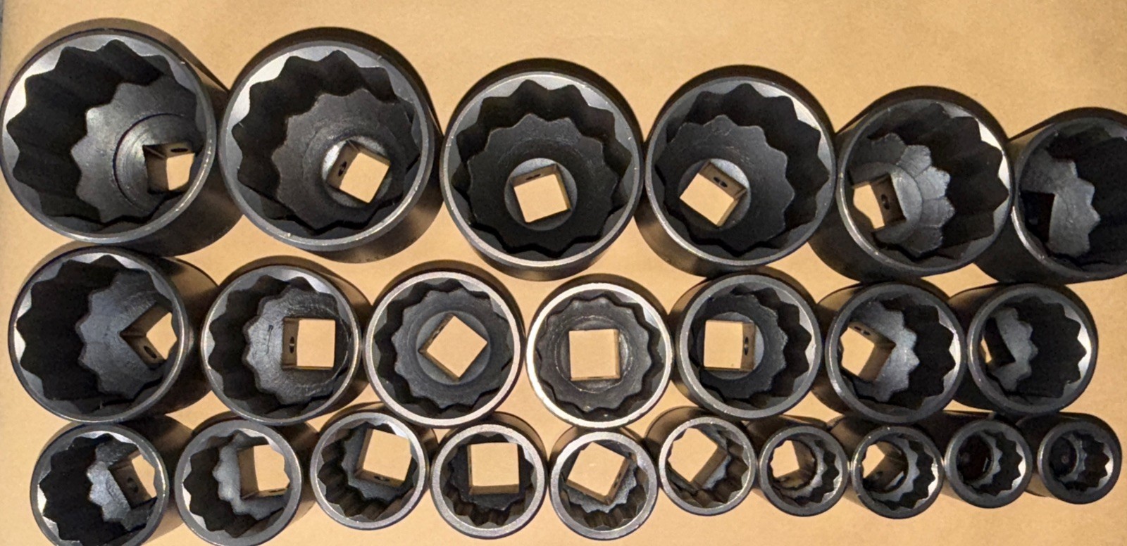 NOS WRIGHT TOOL 23pc SAE IMPACT SOCKET SET 3/4” Dr 12pt STD 3/4” - 2-3/16” USA