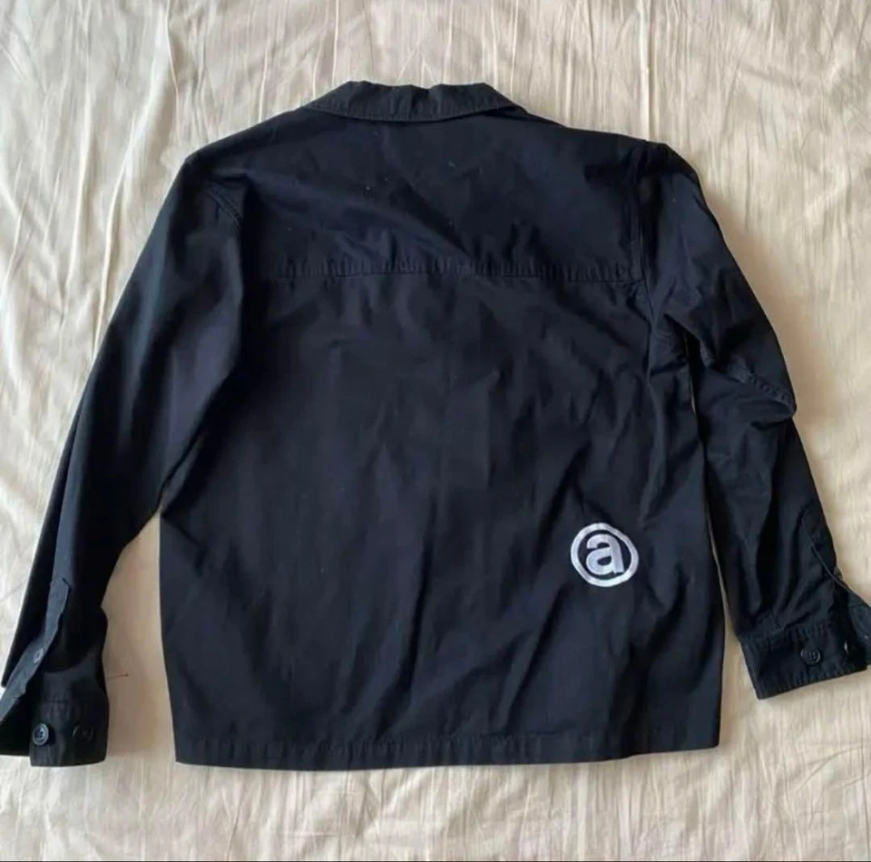 Aape Military Jacket M Black Camouflage Lining Embroidered Used - Image 4 of 4