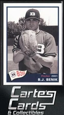 B.J. Benik 2001 Grandstand Boise Hawks #14 Boise Hawks