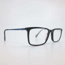 Ben Sherman Chester Black Blue Rectangular Eyeglass Frames 54-18-140 Eco Green