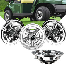 Orle Oko Golf Cart Ss Wheel Covers Hub Caps For Ezgo Club Car Yamaha - 8 Inch