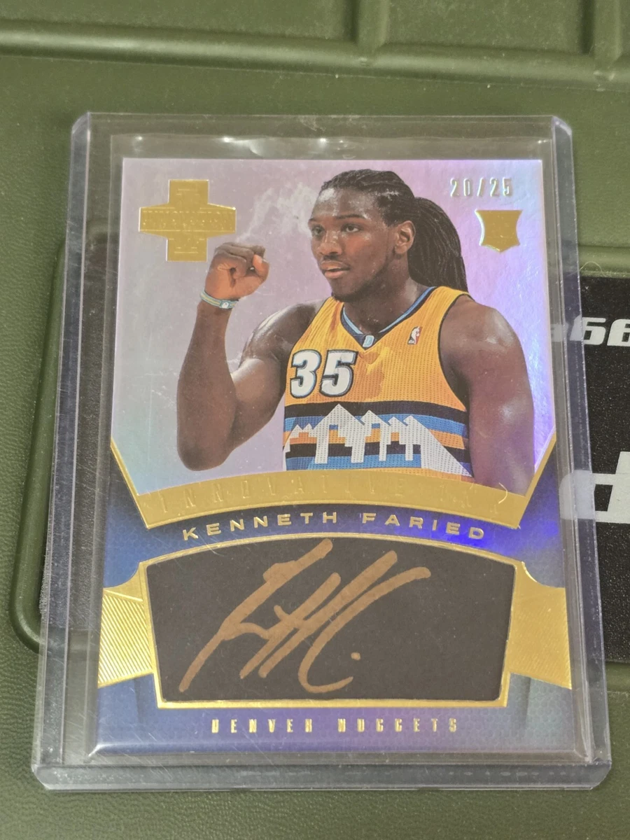 2012-13 Panini Innovation Basketball Kenneth Faried Innovative Ink /25