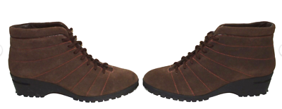 COLE HAAN AIR SZ 7.5 M BROWN SUEDE LEATHER LACE UP ANKLE  display picture 3