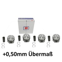 4X Kolben +0,5Mm ÜBermaß FüR VW 1.6 TDI DBK CXX 130050060921 Ø80,01Mm