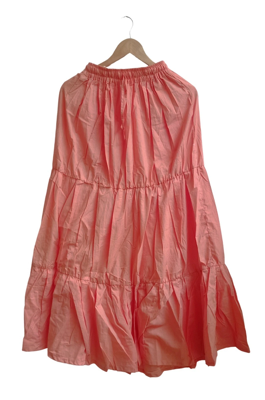 Indian Peach Skirt Frill Skirt Cotton Skirt, Long Skirt, Free Size Beach Wear AU
