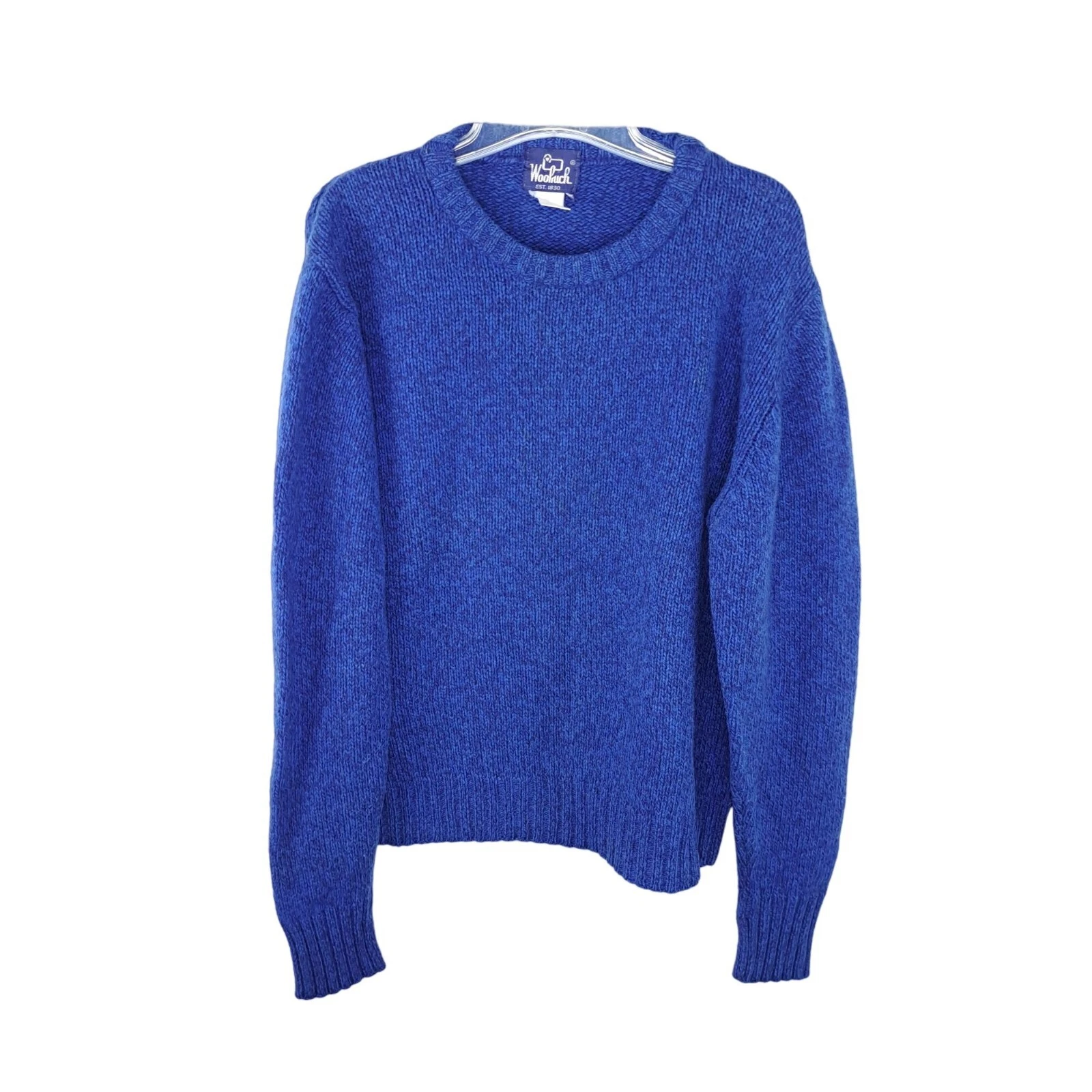 Woolrich Mens Size Medium Blue Wool Blend Sweater