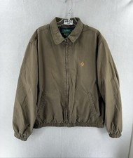 Vintage Ralph Lauren Harrington Bomber Jacket, Green, Tartan, Mens Large Rare 