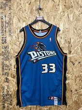 Vintage 1998 Nike Detroit Pistons Grant Hill Authentic Pro Cut Jersey Size 52 +4