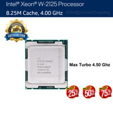 Intel Xeon W-2125 SR3LM 4.00GHz 4-Core 8.25M 120W Server Workstation LGA2066 CPU