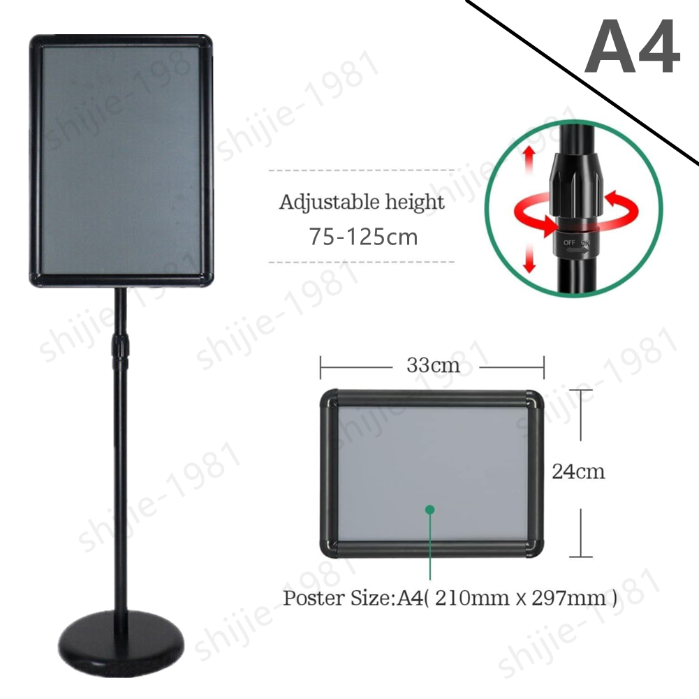 A3/A4 Floor Standing Sign Holder Poster Menu Floor Display Stand