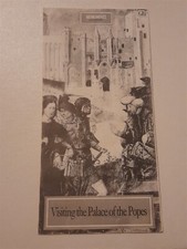 Vintage Palace of the Popes Avignon leaflet -Palais des Papes
