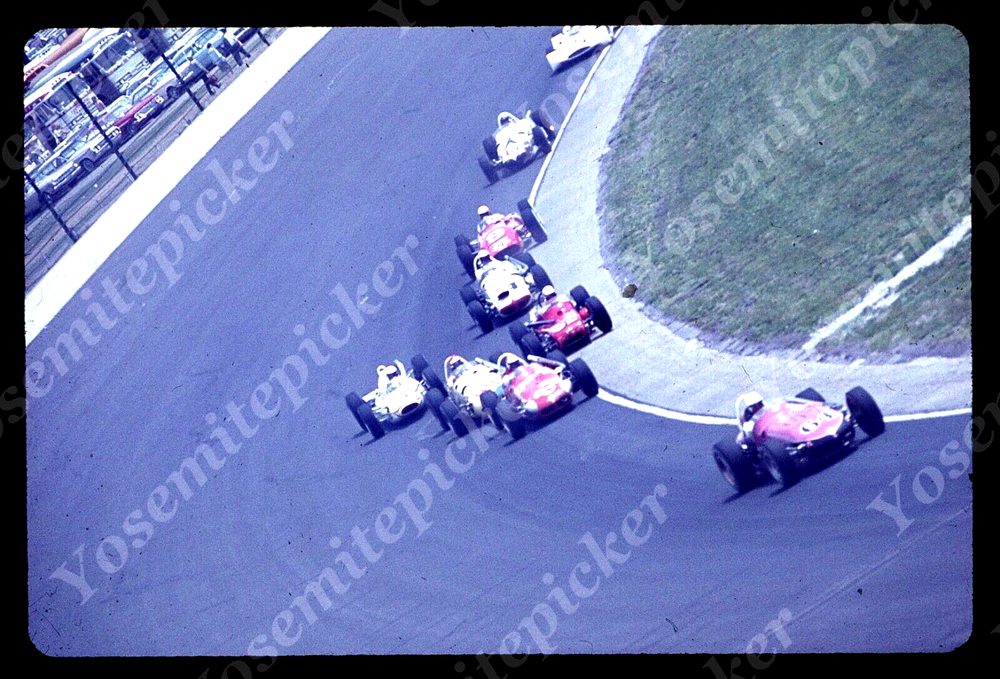 sl79 Original slide 1964 Indianapolis 500 race cars 712a