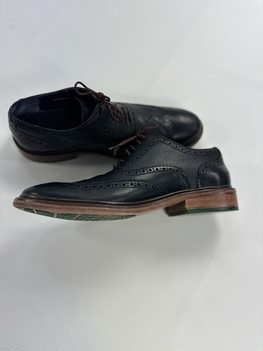Cole Haan Colton Black Brogue Perforated Wingtip Oxford  display picture 1