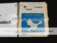 BOBCAT SKID STEER AUGER SWEEPER TRENCHER PLANNER ROLLER BROOM SAW SERVICE MANUAL