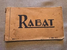 RABAT MOROCCO SOUVENIR  REAL PHOTO POSTCARD BOOK 1940'S