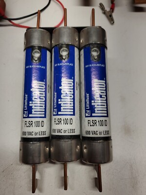 (3pc) Littlefuse FLSR 100 ID Time Delay Fuses