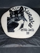 Pet Dog Cat Name Stone Memorial Rock Can add Dates Up to 8" Colors very Etched W