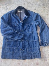 VTG Sears Barn Chore Blanket Lined Work Coat Jacket Corduroy Collar