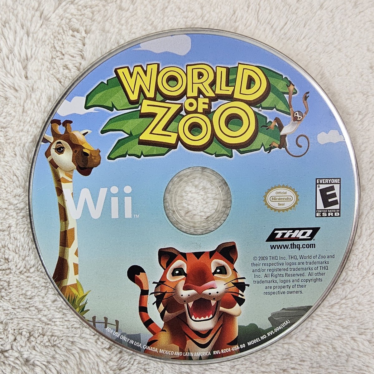World of Zoo Game For Wii (Disc Only Tested) 785138302355| eBay