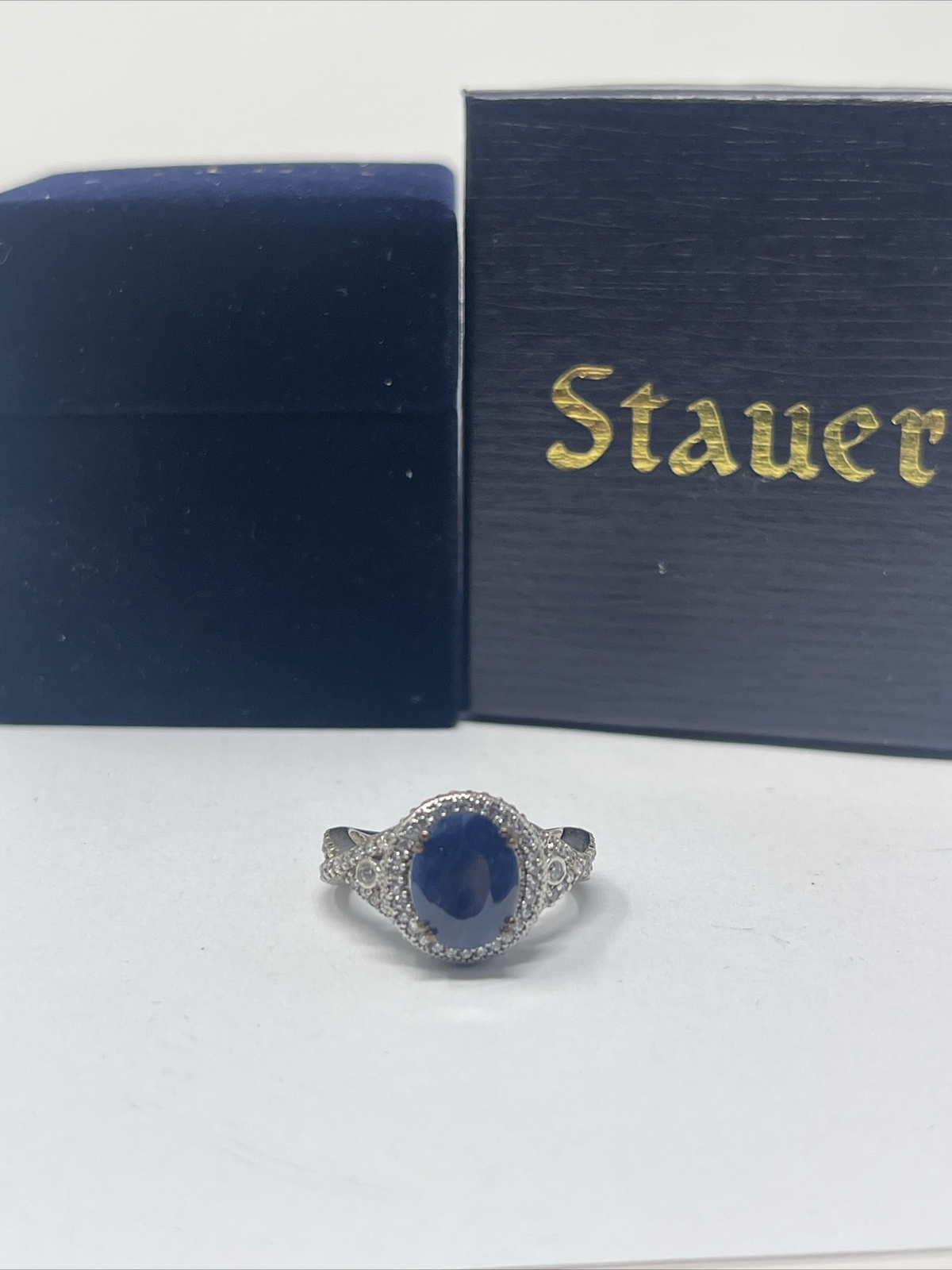 Stauer Sterling Silver Bombshell Blue Sapphire Ri… - image 7