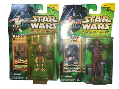 Star Wars Power of the Jedi Lot of: Chewbacca Dejarik Champion + Sebulba BOC New