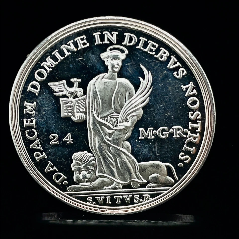 German State Abbey of Corvey 24 Mariengroschen "1753" Restrike 1986 Silver Proof - Image 3 of 4