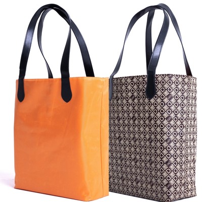DASTI Reversible Brown Monogrammed Double Sides Carryall Bolasa para Mujer playa