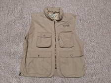 Vintage Banana Republic Vest Mens L Photography Hunting Safari Khaki