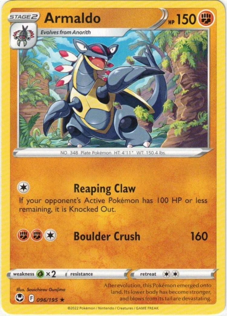 Armaldo Pokémon TCG Cards for sale | eBay