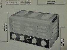 Original Sams Photofact Manual NEWCOMB E-25 379 