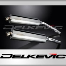 SUZUKI GSXR1100 K-L-M-N 1989-93 450mm OVAL STAINLESS BSAU SILENCER EXHAUST KIT