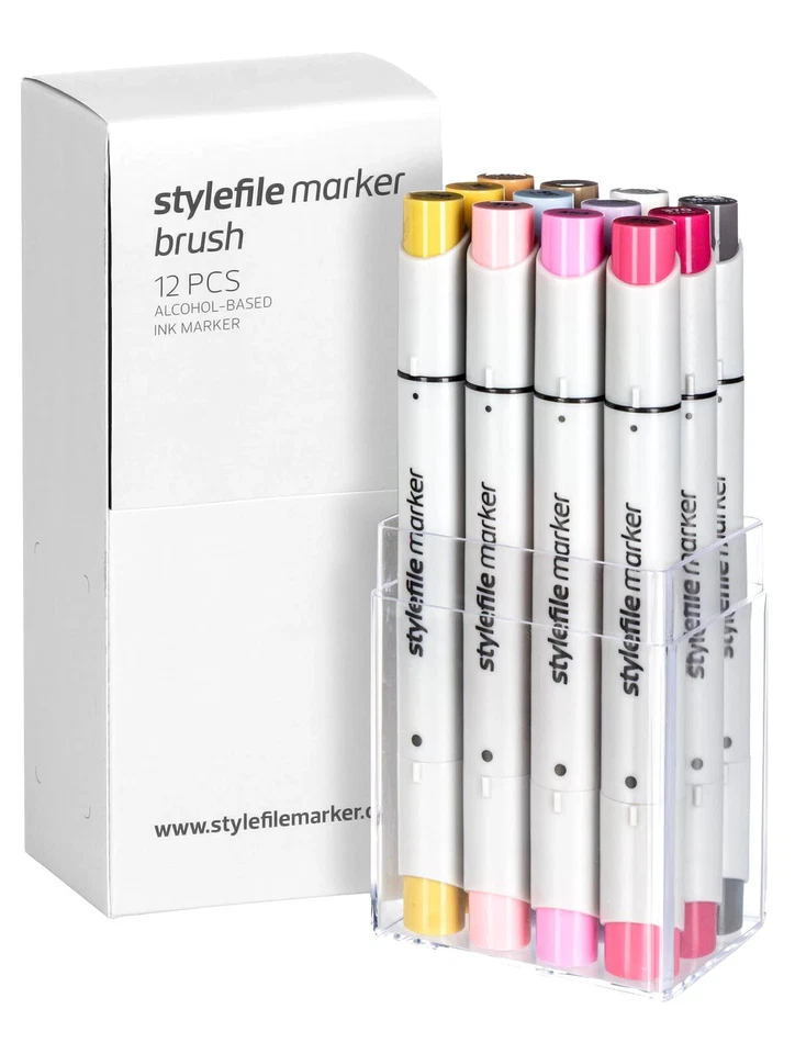 Stylefile Brush Marker 12er Set Multi 28 • Special • Copic • Twin • Sketch