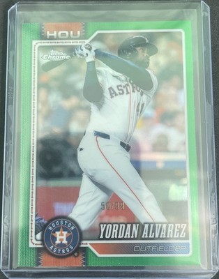 2026 Topps Chrome Yordan Alvarez Green Refractor /99 #3 Houston Astros