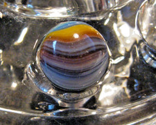 NICE Vintage Akro Agate Sparkler ? Marble .60