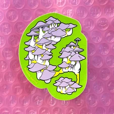 🍄 Glossier SEATTLE G Logo Sticker - Brand New MINT
