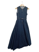 Abito jeans Zara donna blu taglia 34/XS maxi abito cotone estivo