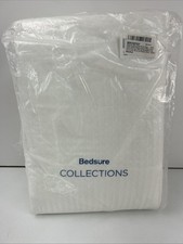 Bedsure Cotton Duvet Cover King - 100 Cotton Waffle Weave Coconut White