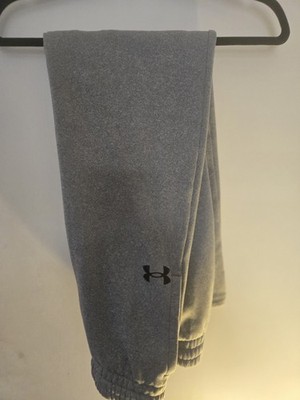 Under Armour Men's Gray Fleece Jogger Pants XS Loose Fit Pockets Drawstring