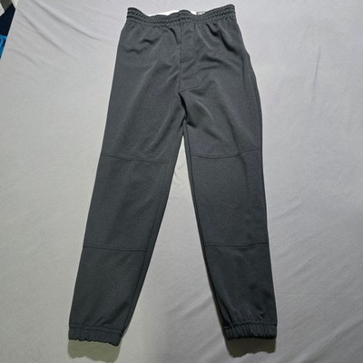 new champro Adult Medium Baseball Pants Black Elastic Waist Drawstring Pockets