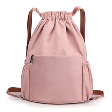 Drawstring Backpack Waterproof Small Gym Bag for Women String Backpack, Sport...
