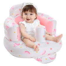 Inflatable Baby Seat for Babies 3-36 Months, Blow up Floor Chair with Built-In A