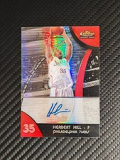 Herbert Hill 2007-08 Topps Finest Rookie Auto Refractor #84 Philadelphia 76ers