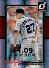 2014 Donruss #116 Jordan Zimmermann Stat Line Season #/108