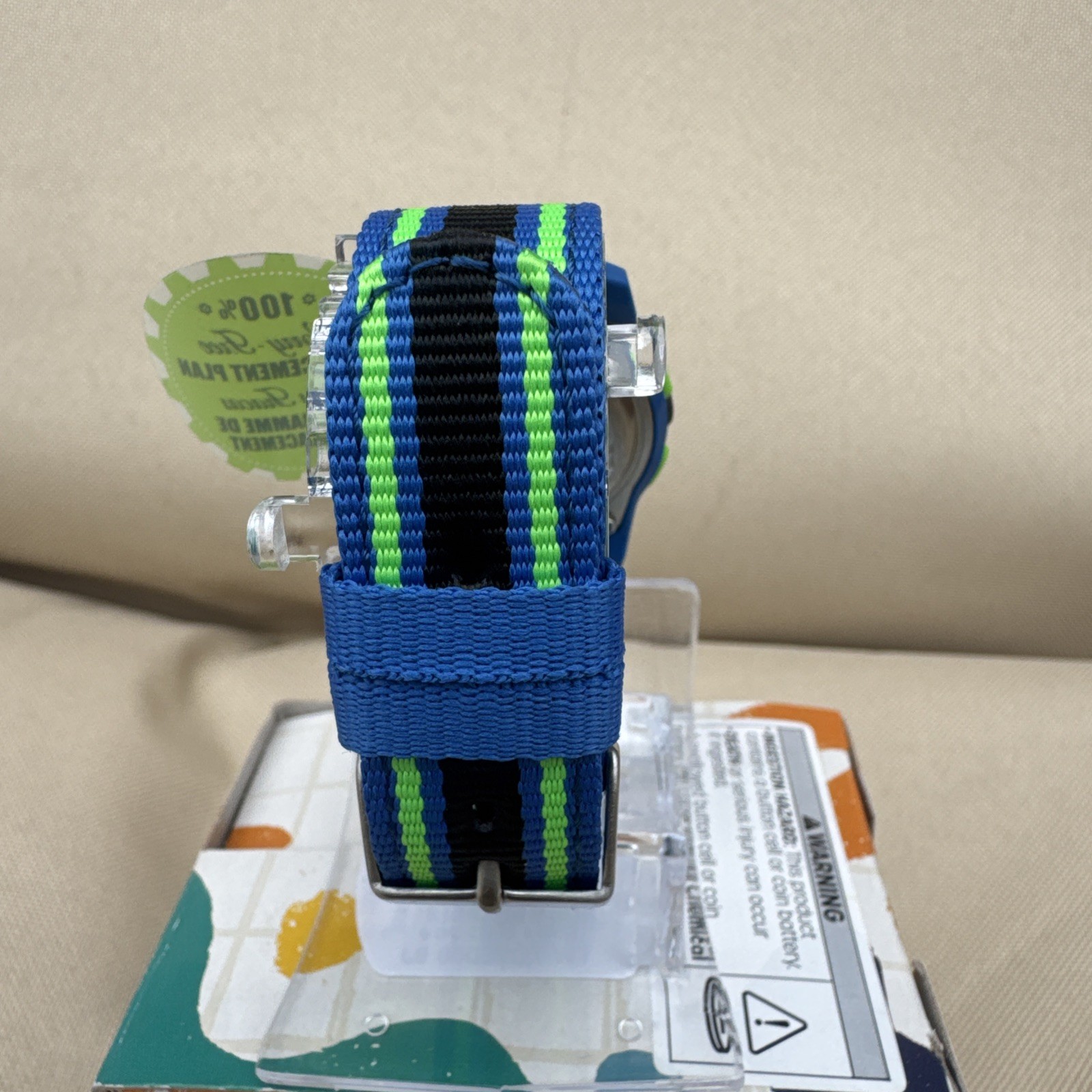 Timex TW7C26000, Timex Kid's Digital Watch, Nylon Strap, Indiglo, Alarm, Date