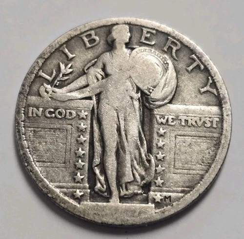 1917 Type 2 Standing Liberty Quarter Fine