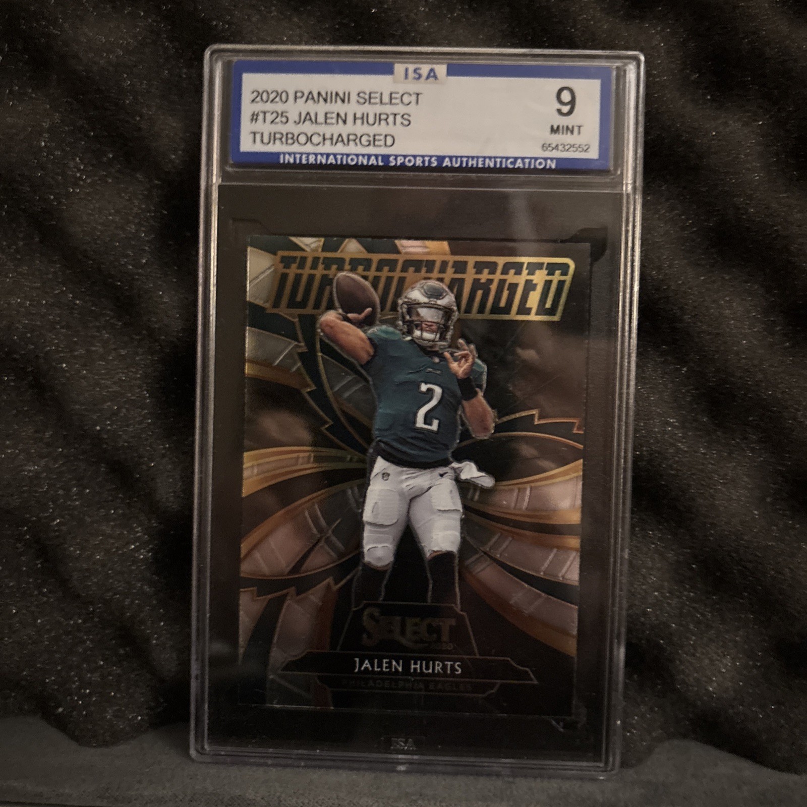 Jalen Hurts Rookie 2020 Panini Select - Turbocharged Silver Prizm #T25 (RC)