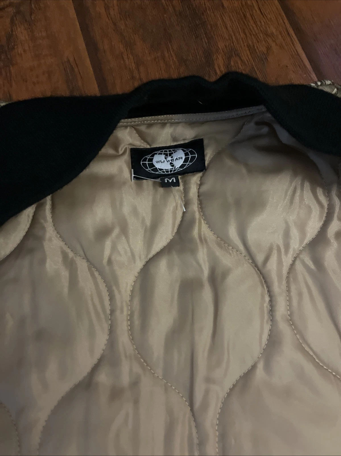 Wu Wear Real Tree Quilted Bomber Jacket Size Medium New Without Tags Rare DS 90s - product detail image 5