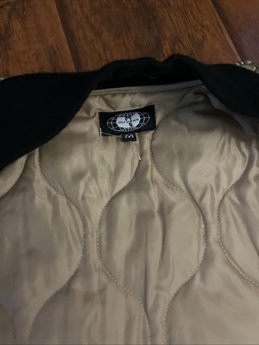 Wu Wear Real Tree Quilted Bomber Jacket Size Medium New Without Tags Rare DS 90s image 5