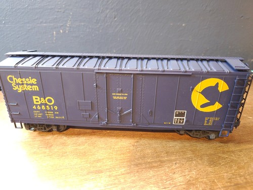Atlas 2-Rail O Gauge Chessie System 40' Box Car B & O 468519 Modelo Tren Vagón | Condition: Used