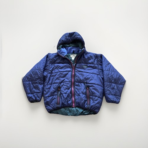 L.L. Bean Primaloft Puffer Jacket Womens XL Purple Vintage Gorpcore Snorkel 90s